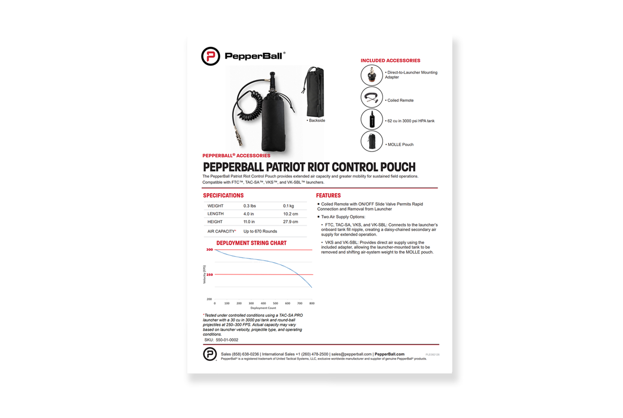 PepperBall® Patriot Riot Control Pouch